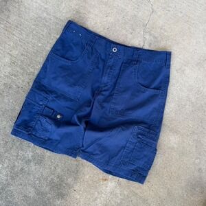 Sperry Top-Sider Mens Navy Blue Cotton Cargo Shorts Size 38 Utility Nautical
